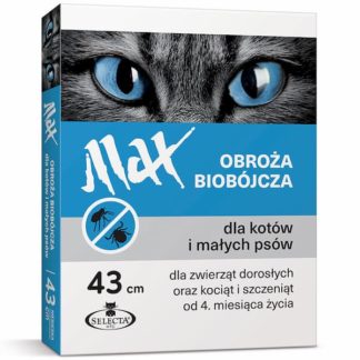 MAX Obroża Biobójcza dla Kotów i Małych Psów